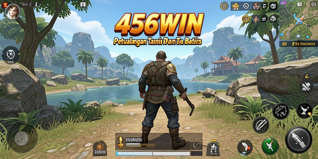 Screenshot gameplay menunjukkan petualangan menakjubkan di dunia terbuka yang luas.