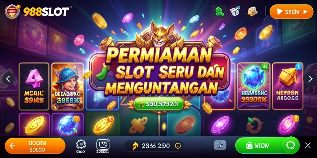 Tampilan menarik dari gameplay 988SLOT yang penuh warna.