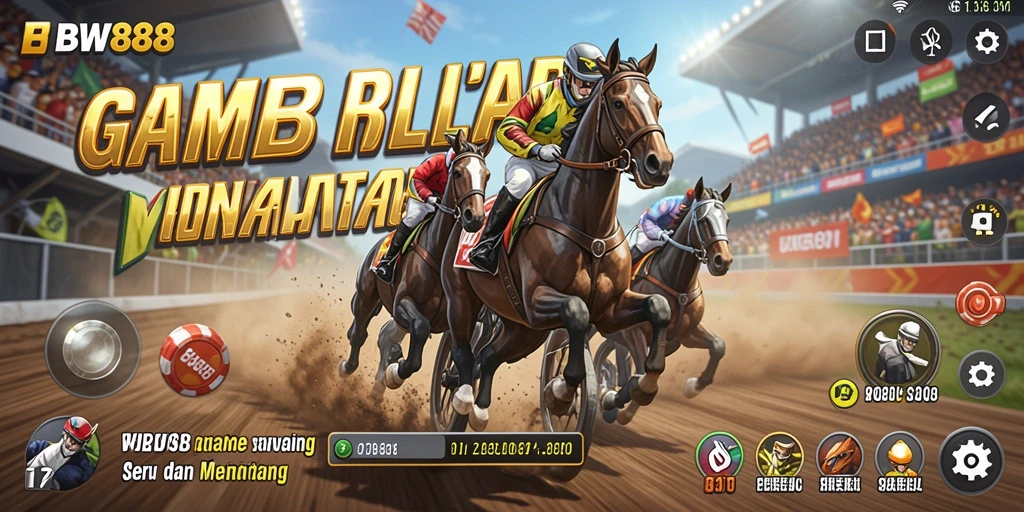 Screenshot gameplay BW888 menampilkan aksi balap yang mendebarkan dan grafis yang memukau.