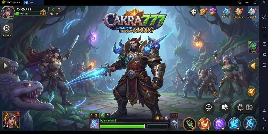 Tangkapan layar CAKRA777 menampilkan momen seru dalam dunia MMORPG.