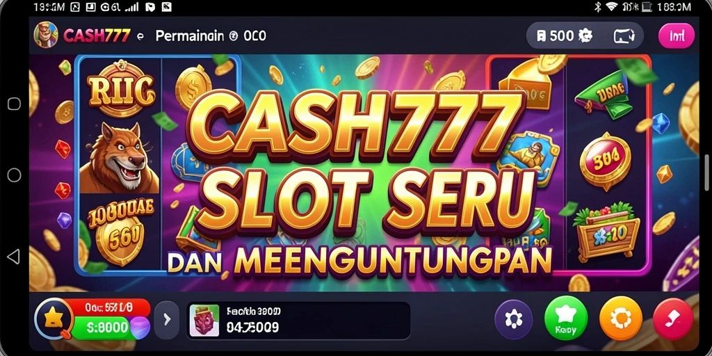 Tampilan menarik dari gameplay Slot CASH777 yang seru.