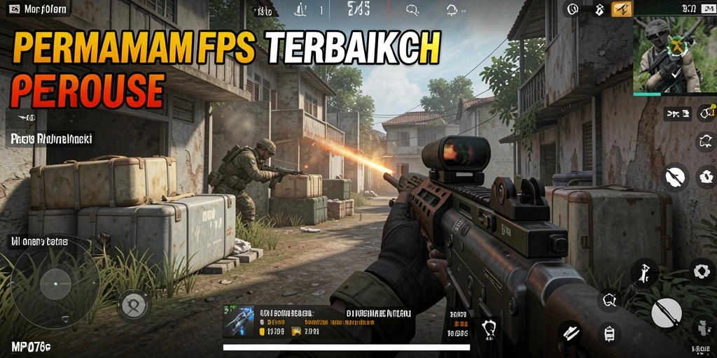 Screenshot MPO76 menampilkan aksi tembak-tembakan yang mendebarkan di arena pertarungan.