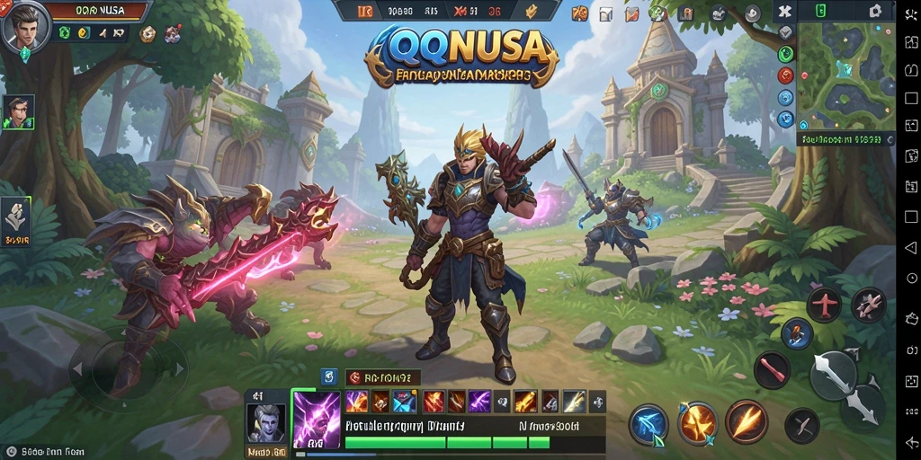 Tampilan dinamis gameplay dalam QQNUSA yang luar biasa.