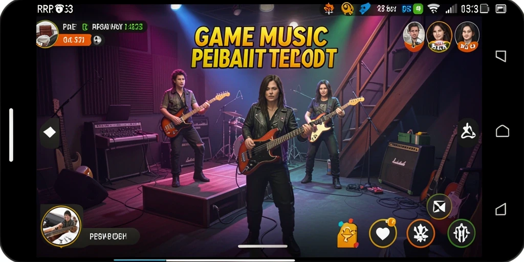 Tampilan gameplay <strong>RR33</strong> yang penuh warna dan menarik untuk para pecinta musik.