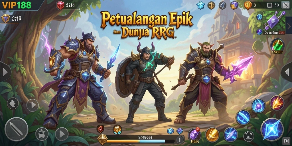 Tampilan gameplay menarik dari VIP188, petualangan RPG yang menantang.