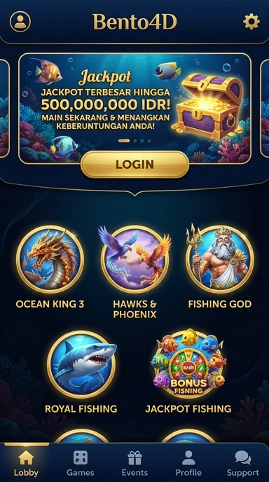 Tampilan antarmuka utama aplikasi bento4d.
